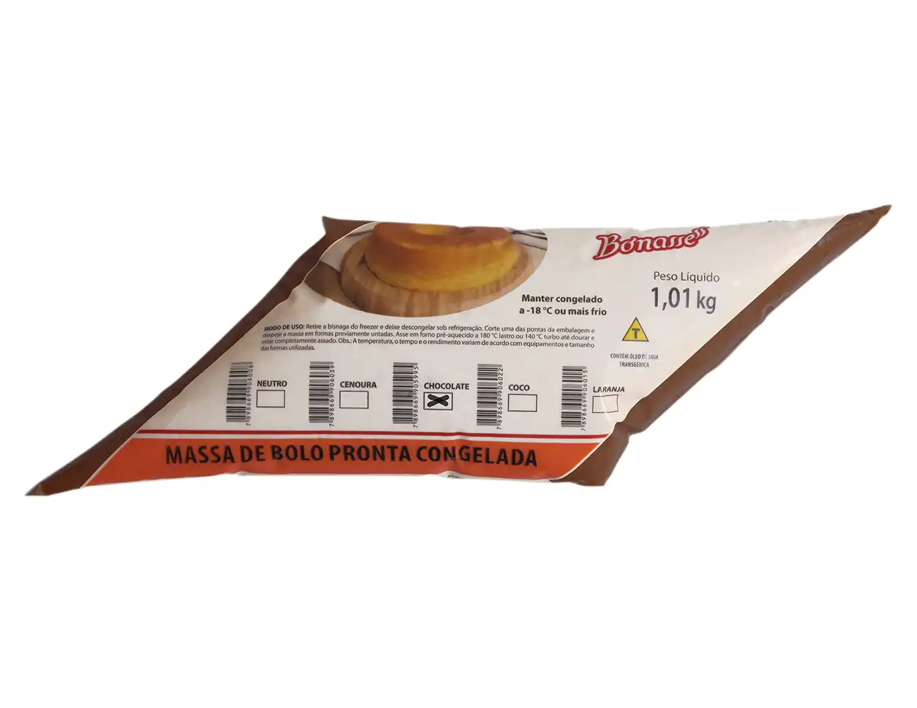Massa de Bolo de Chocolate Pronta Congelada Massa de Bolo de Chocolate Pronta Congelada