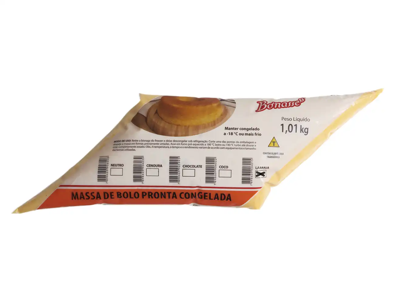 Massa de Bolo de Laranja Pronta Congelada