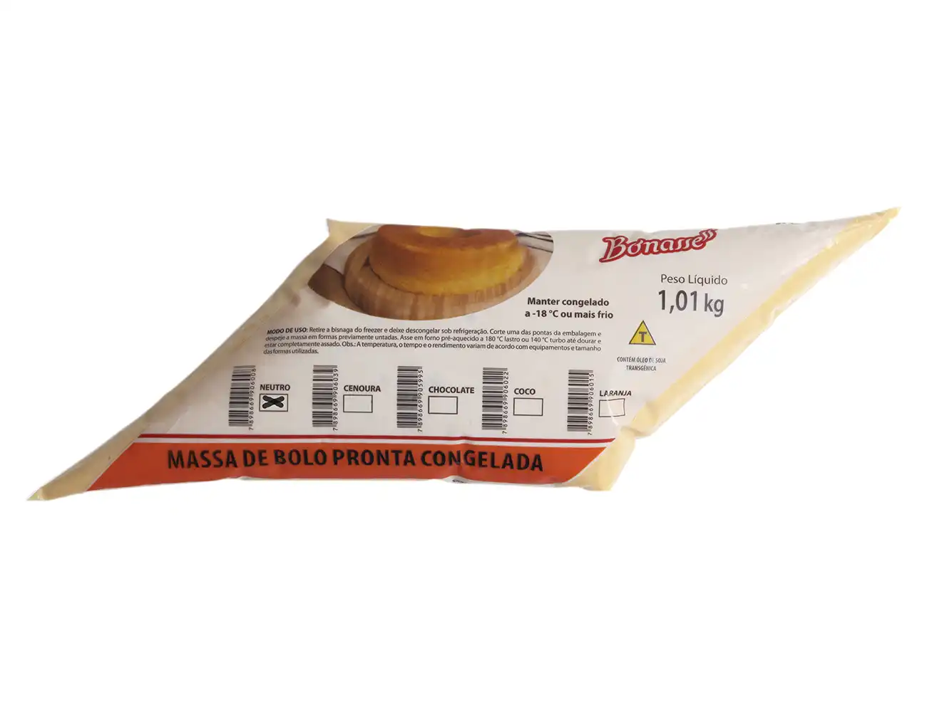 Massa de Bolo Neutro Pronta Congelada Massa de Bolo Neutro Pronta Congelada