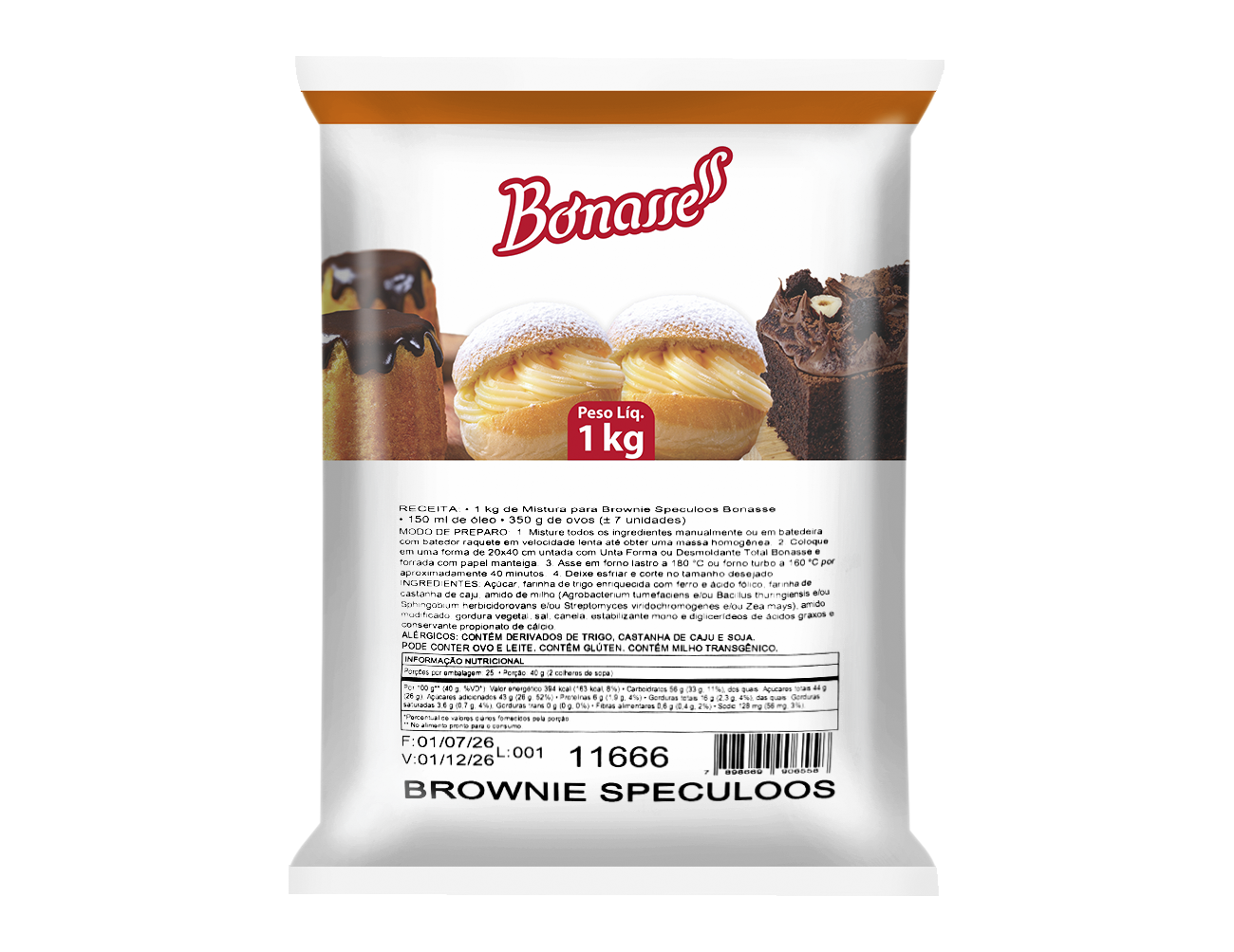 Mistura Brownie Speculoos