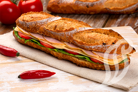 Sanduíche Baguette Mexicana Naturale Lombo Canadense